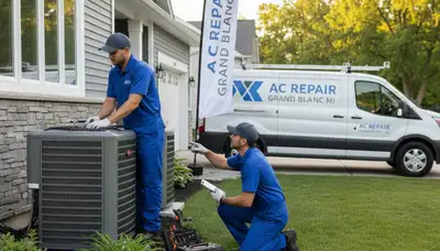 Professional AC repair technician serving homes in Flint, MI